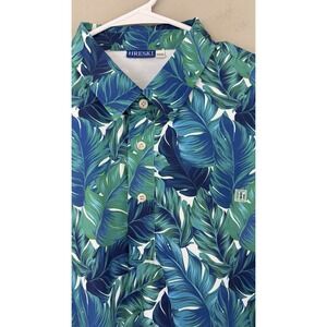HRESKI Golf Performance Polo Shirt Men's 3XL Floral Hawaiian Tropical